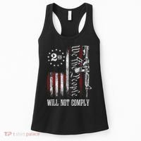 We The People Will Not Comply Ar15 Progun Rights 2a Women's Tank Top thumb 0
