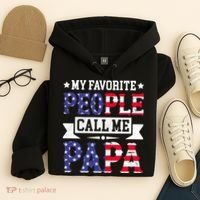 We The People Call Me Papa Hoodie thumb 4