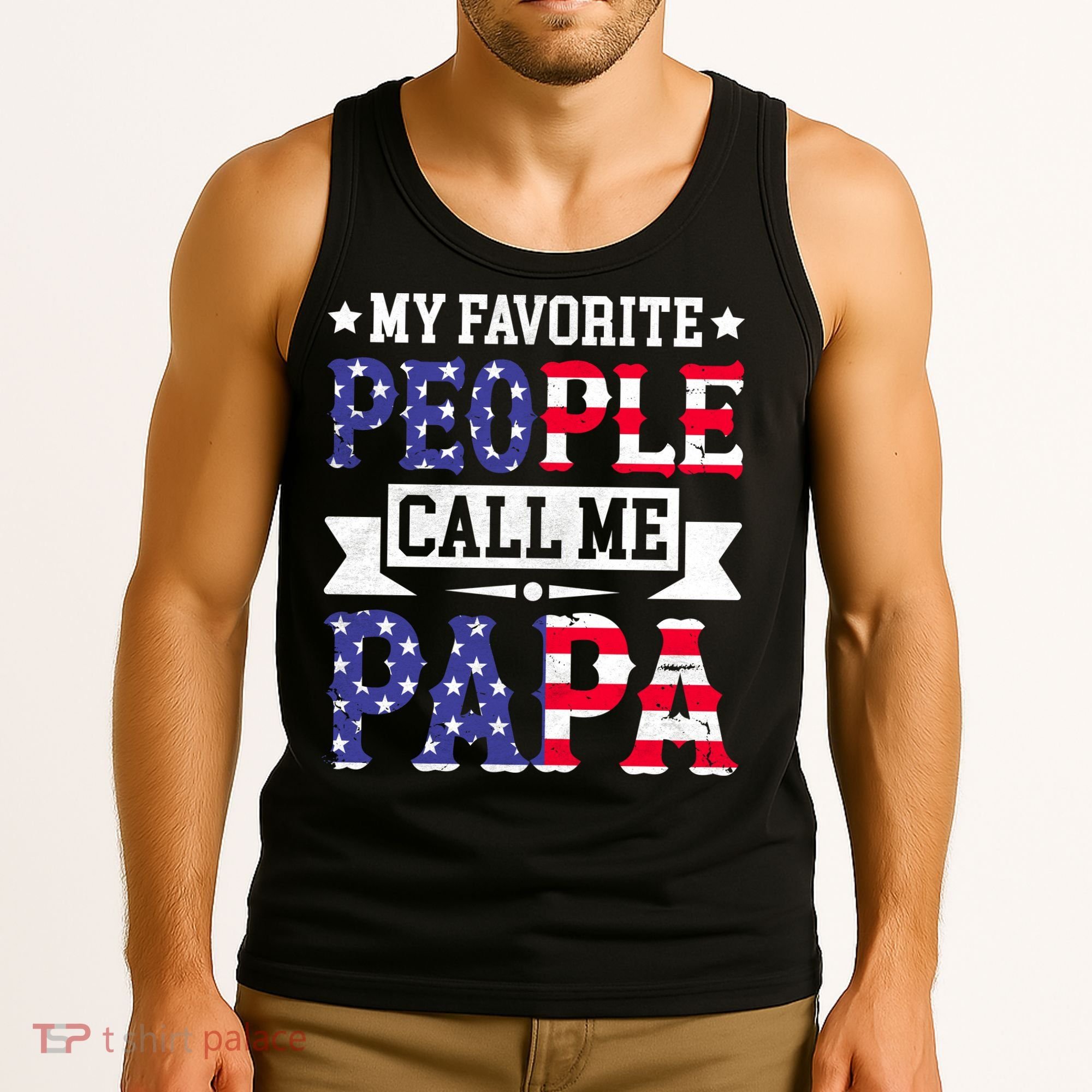 We The People Call Me Papa Tank Top