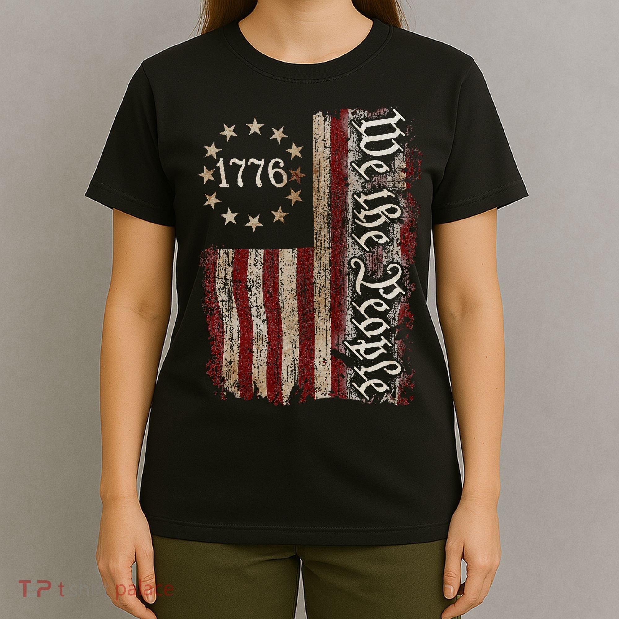 We The People American History 1776 Independence Day Vintage T-Shirt