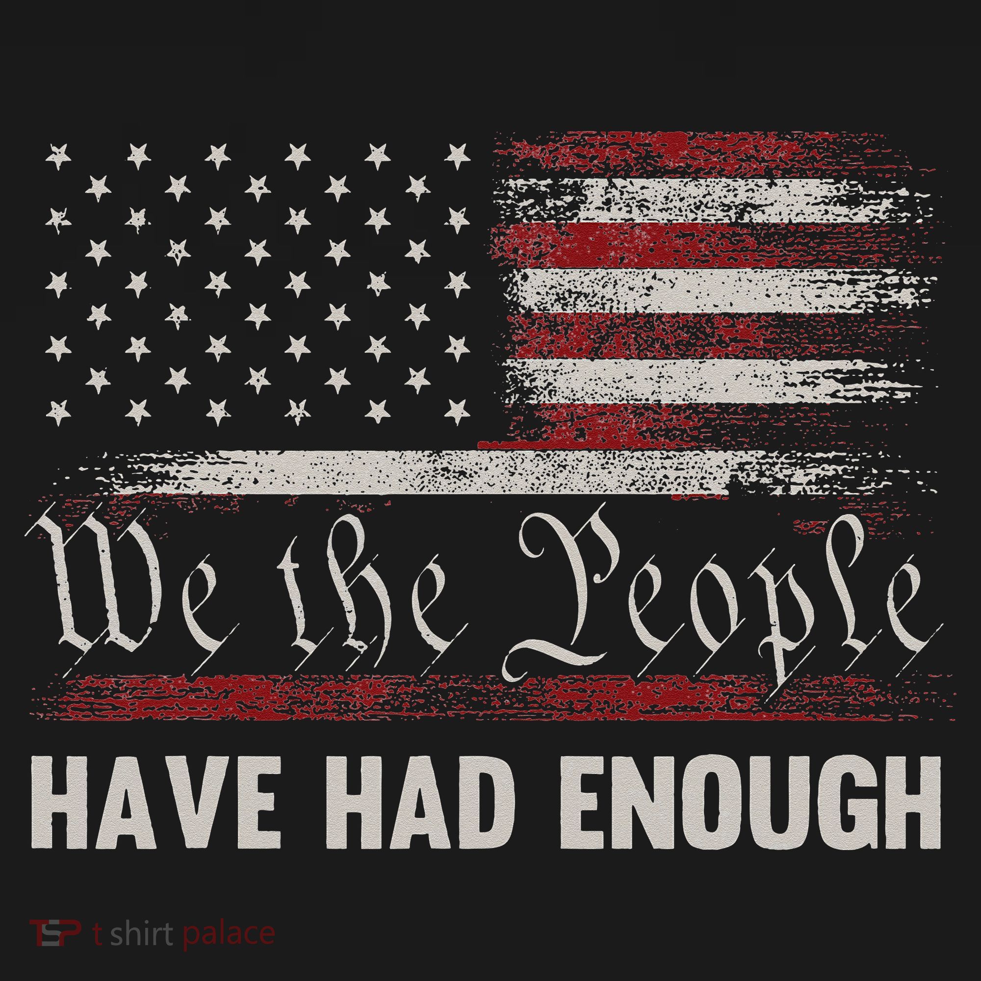 We The People Have Had Enough Vintage US America Flag Visor