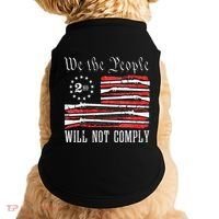 We The People Will Not Comply Progun Rights 2nd Amendment Doggie Tank thumb 0