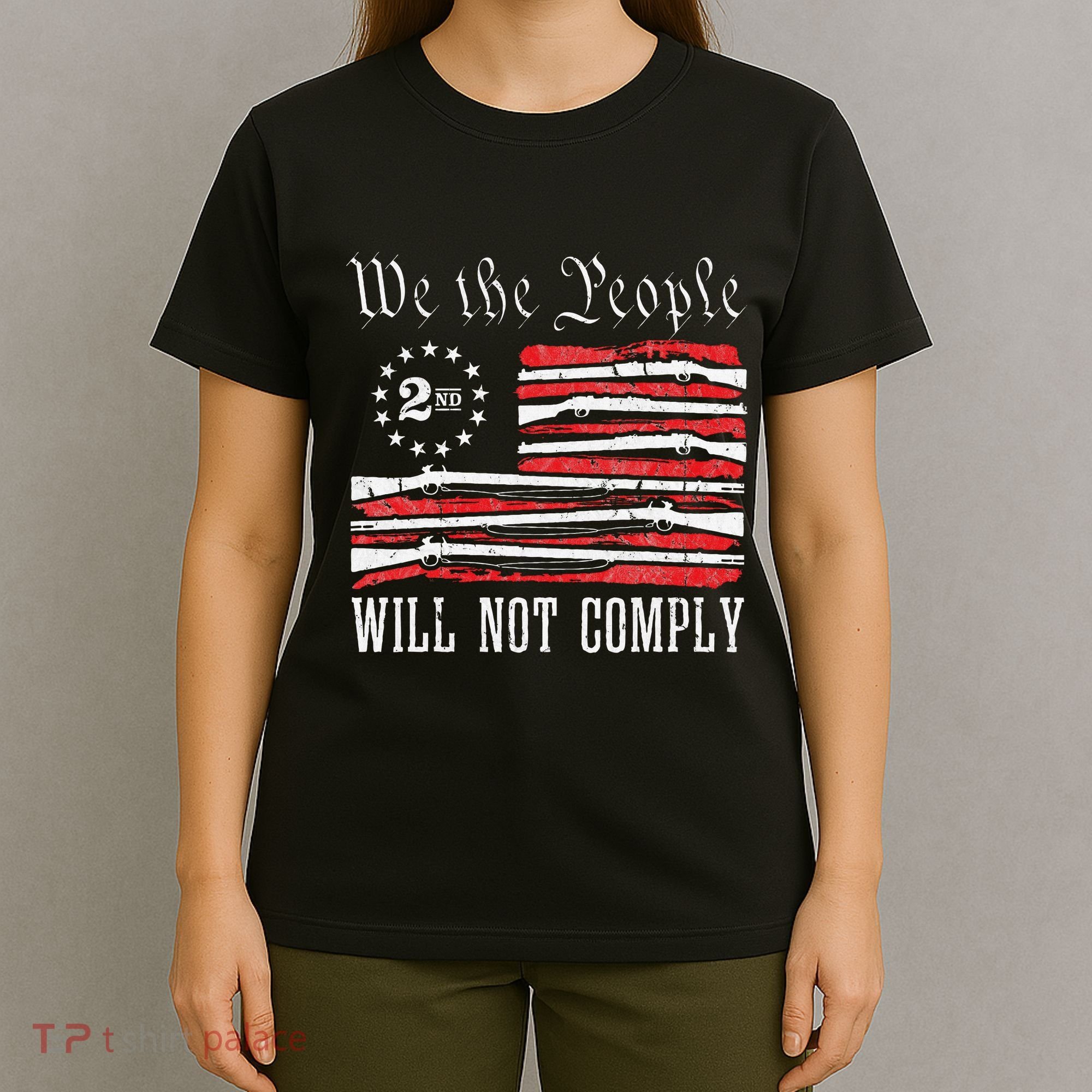 We The People Will Not Comply Progun Rights 2nd Amendment T-Shirt