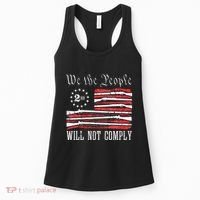 We The People Will Not Comply Progun Rights 2nd Amendment Women's Tank Top thumb 0