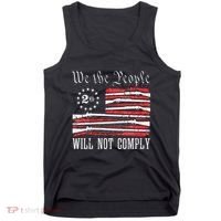 We The People Will Not Comply Progun Rights 2nd Amendment Tank Top thumb 0