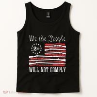 We The People Will Not Comply Progun Rights 2nd Amendment Tank Top thumb 2