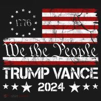 We The People Trump Vance 2024 Vintage Usa Election T-Shirt thumb 7