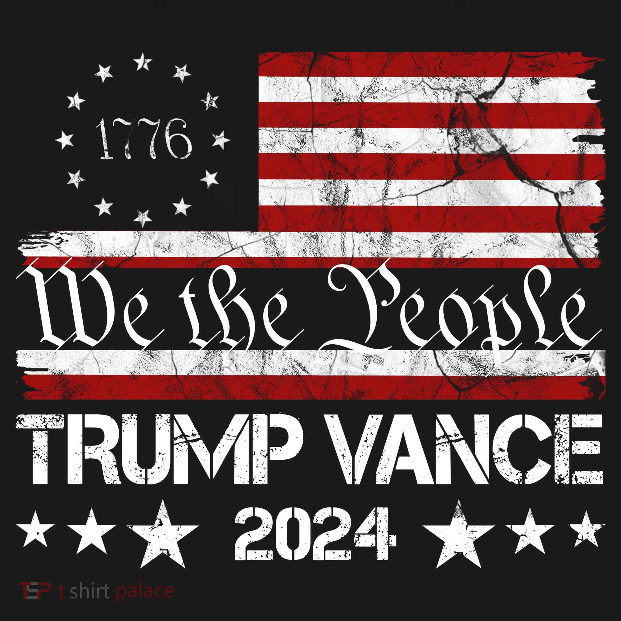 We The People Trump Vance 2024 Vintage Usa Election T-Shirt