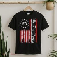 We The People 1776 Distressed Usa American Flag T-Shirt thumb 2