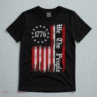 We The People 1776 Distressed Usa American Flag T-Shirt thumb 5