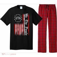 We The People 1776 Distressed Usa American Flag Pajama Set thumb 0
