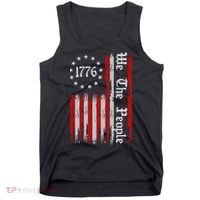 We The People 1776 Distressed Usa American Flag Tank Top thumb 0