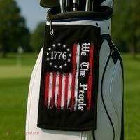 We The People 1776 Distressed Usa American Flag Golf Towel thumb 2