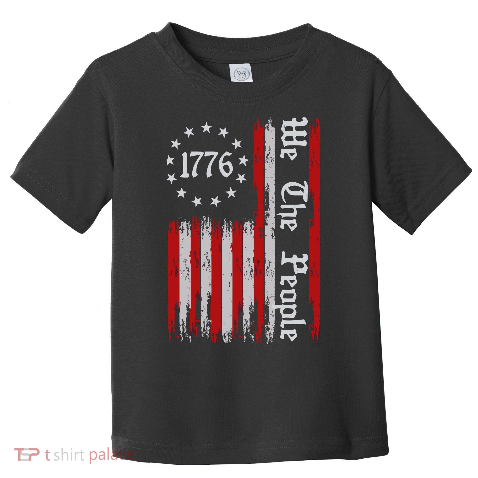 We The People 1776 Distressed Usa American Flag Toddler T-Shirt