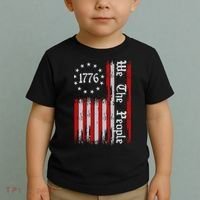 We The People 1776 Distressed Usa American Flag Toddler T-Shirt thumb 2