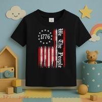 We The People 1776 Distressed Usa American Flag Toddler T-Shirt thumb 3