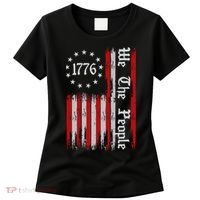 We The People 1776 Distressed Usa American Flag Women's T-Shirt thumb 0