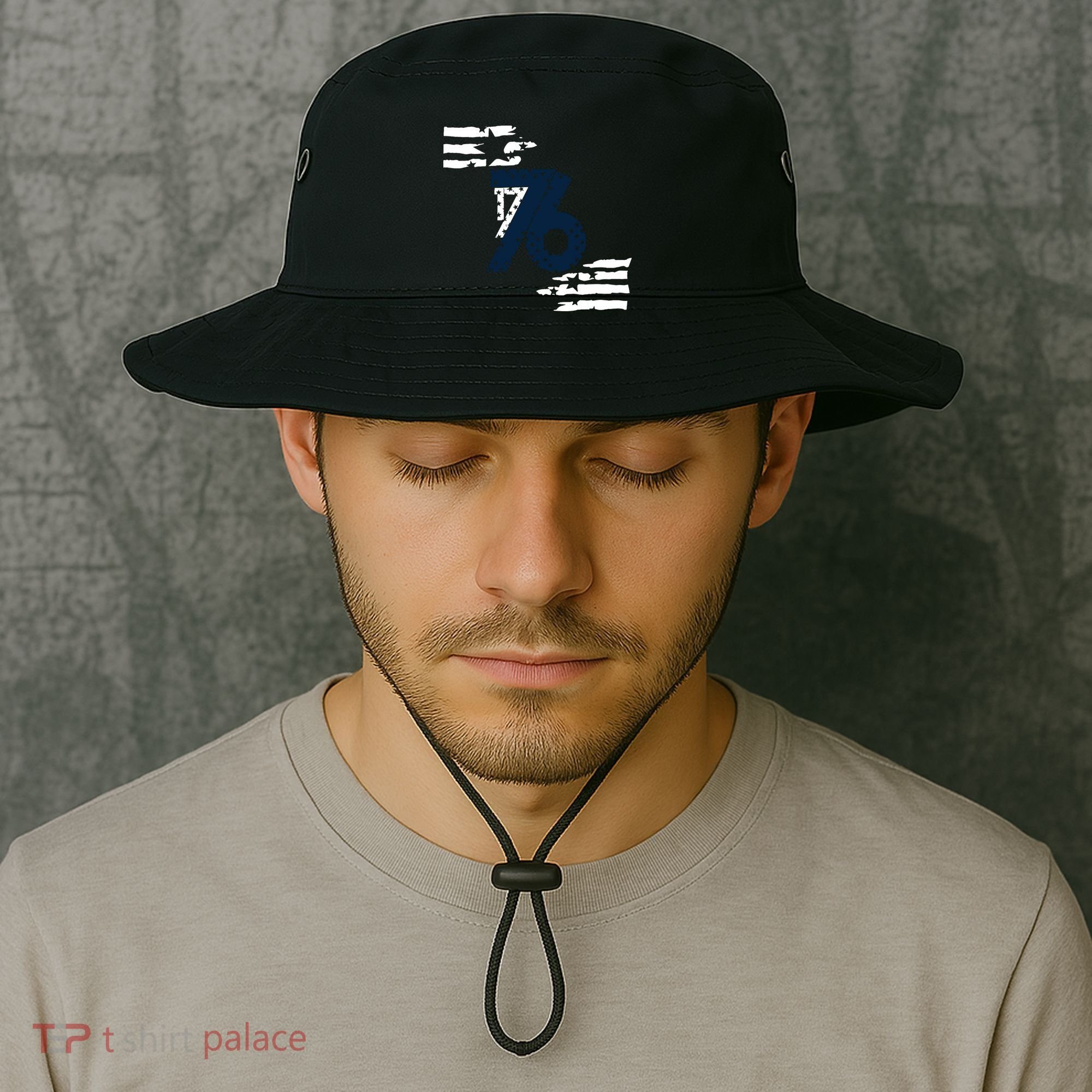 We The People 1776 American Flag Bucket Hat