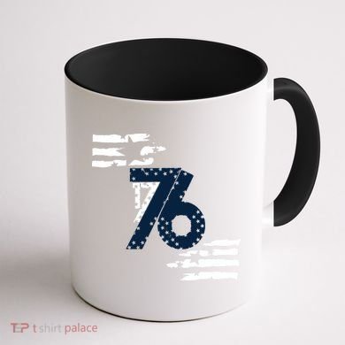 We The People 1776 American Flag Coffee Mug back