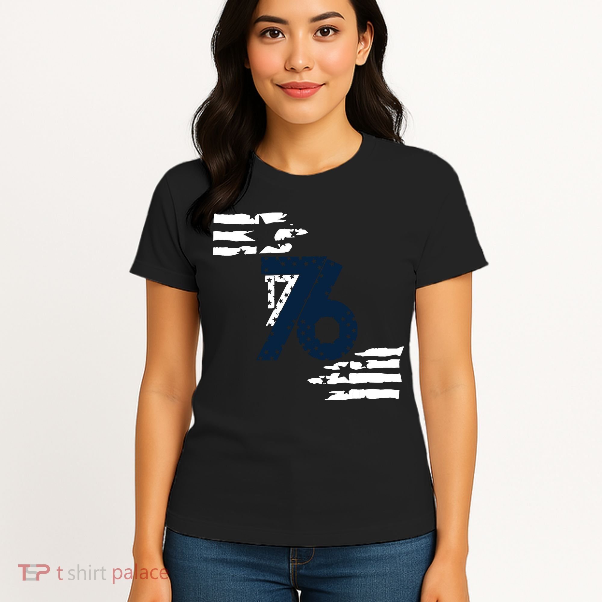 We The People 1776 American Flag Women's T-Shirt