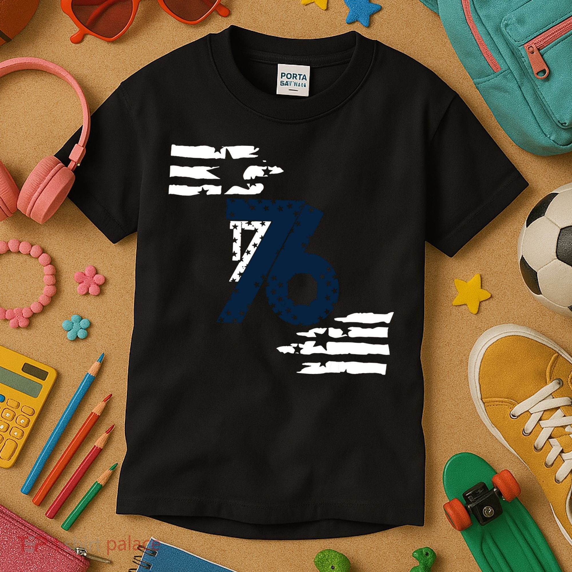 We The People 1776 American Flag Kids T-Shirt