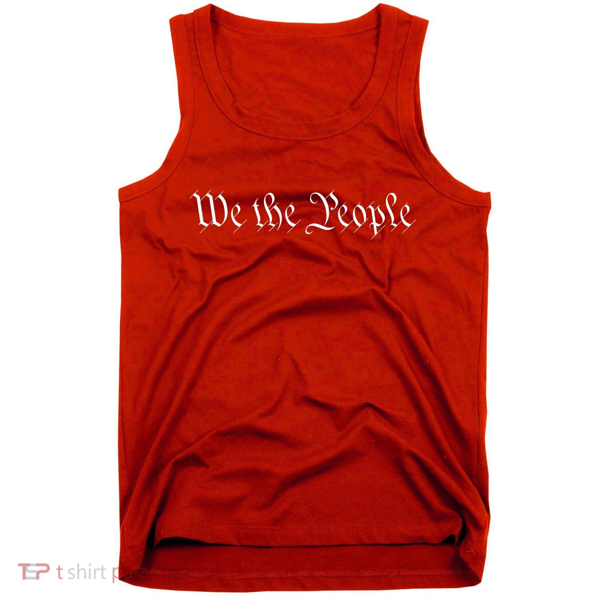We The People USA Preamble Constitution America 1776 Tank Top