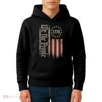 We The People 1776 American 250th Anniversary Kids Hoodie thumb 4
