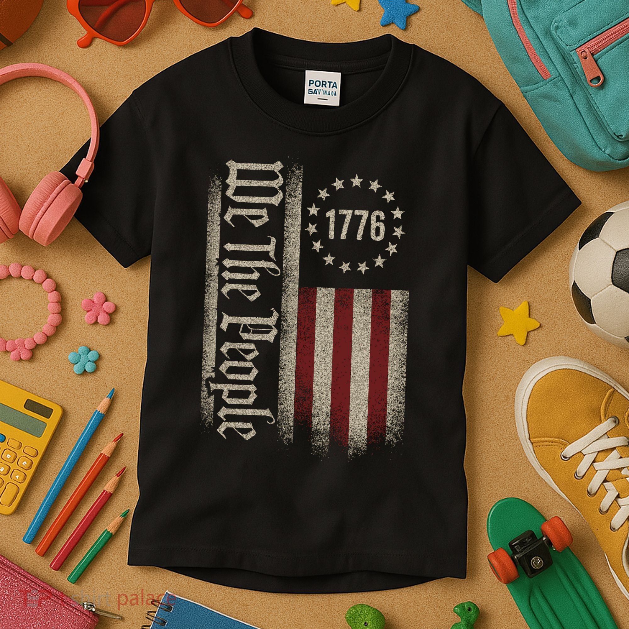 We The People 1776 American 250th Anniversary Kids T-Shirt