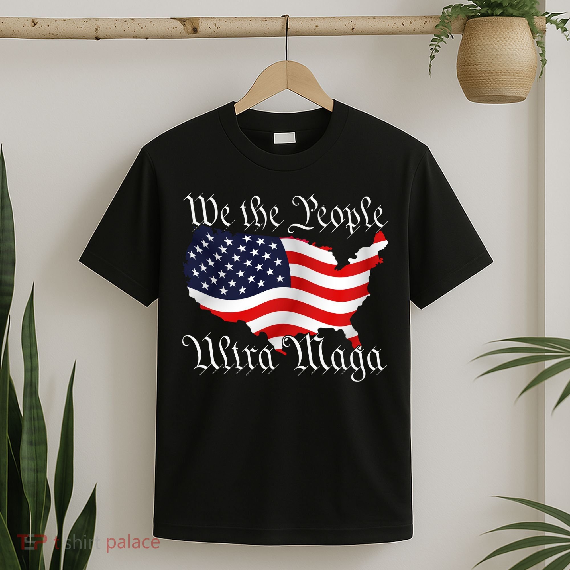 We The People Ultra Maga Pro Trump Conservative GOP US Flag T-Shirt