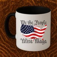 We The People Ultra Maga Pro Trump Conservative GOP US Flag Coffee Mug thumb 2