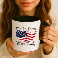 We The People Ultra Maga Pro Trump Conservative GOP US Flag Coffee Mug thumb 3