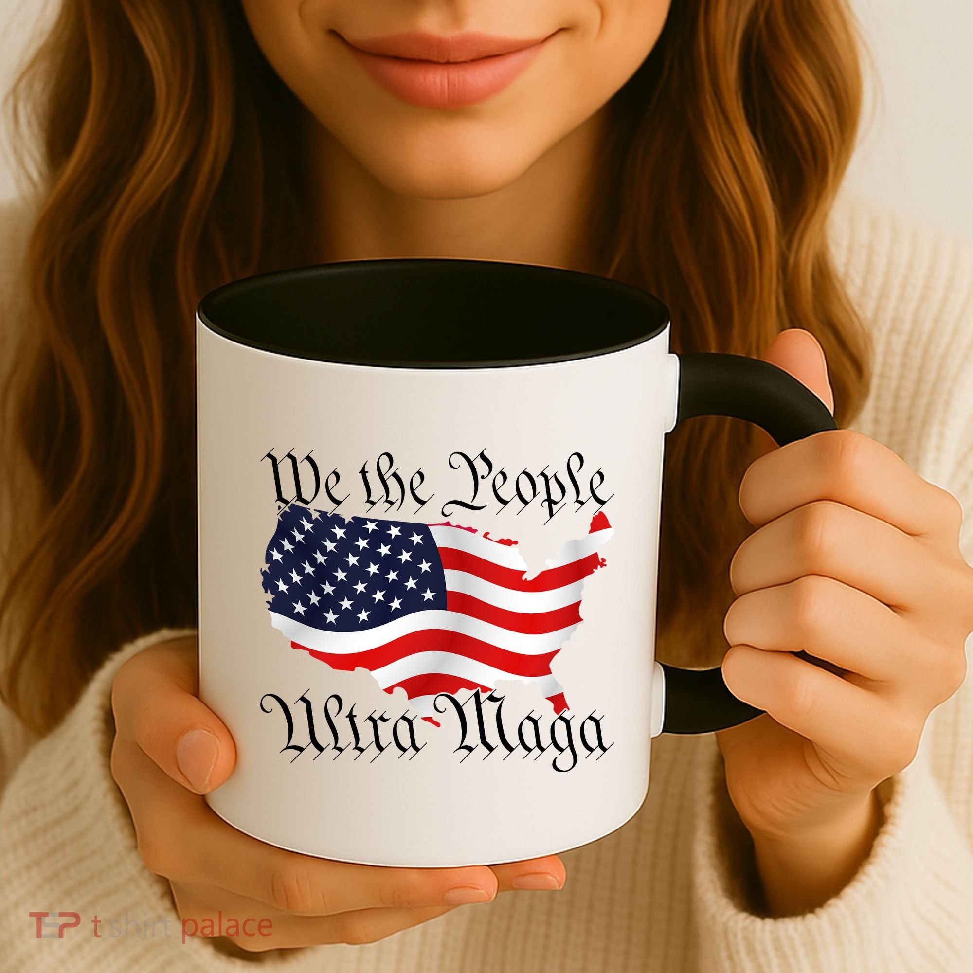 We The People Ultra Maga Pro Trump Conservative GOP US Flag Coffee Mug