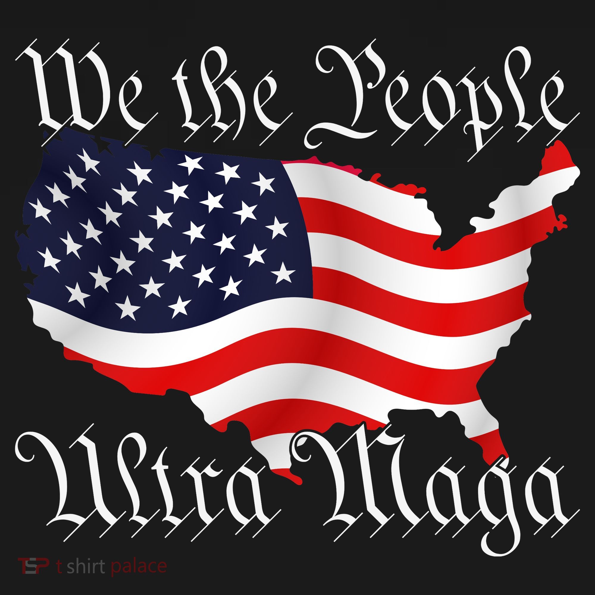 We The People Ultra Maga Pro Trump Conservative GOP US Flag Mousepad