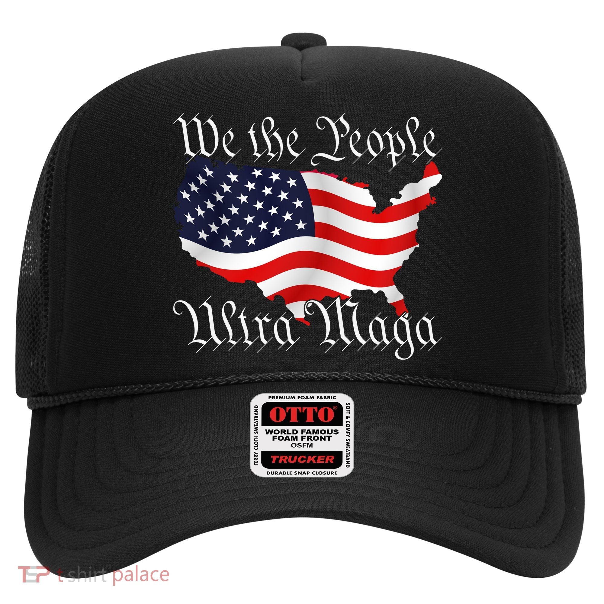 We The People Ultra Maga Pro Trump Conservative GOP US Flag Hat
