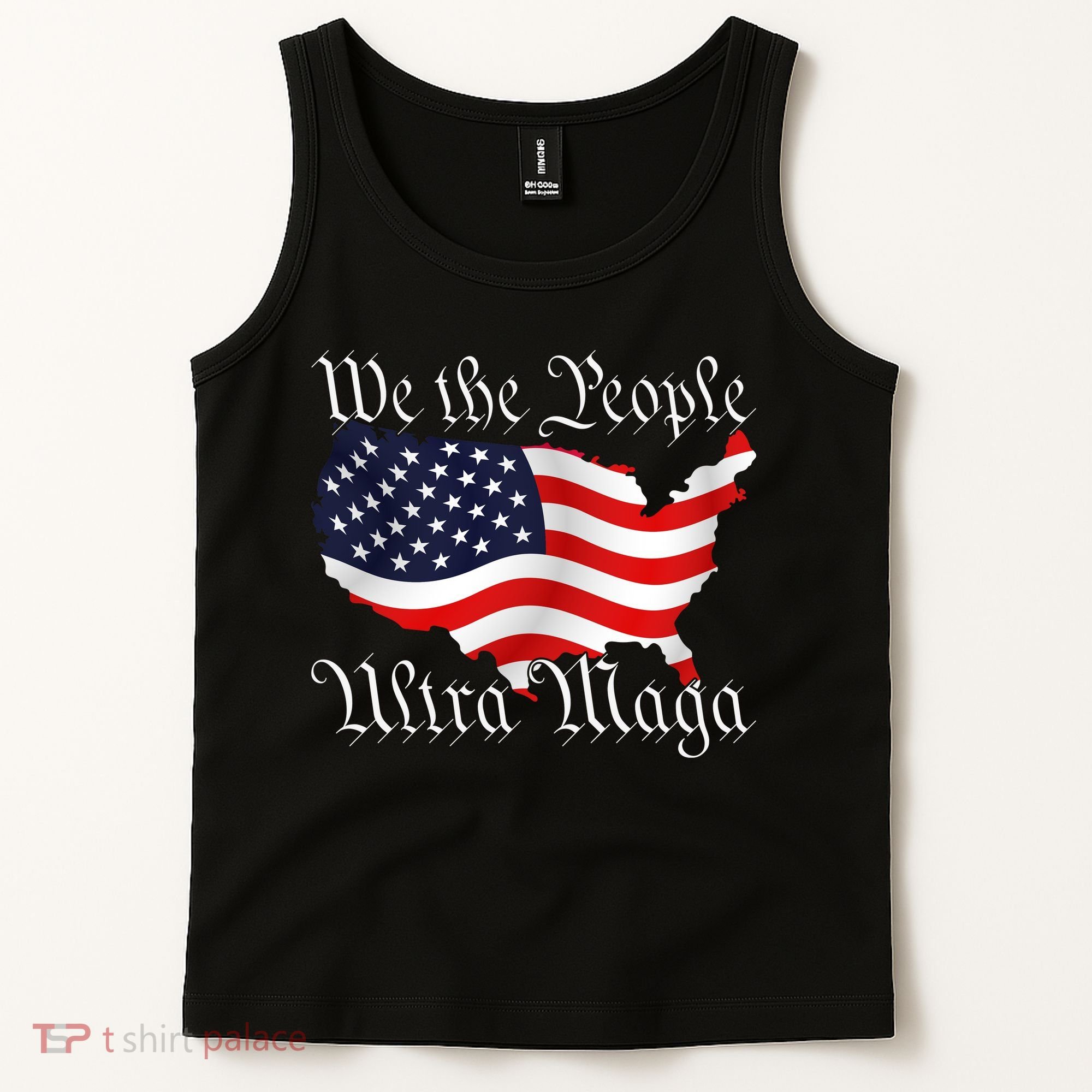 We The People Ultra Maga Pro Trump Conservative GOP US Flag Tank Top