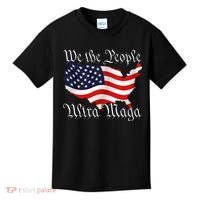 We The People Ultra Maga Pro Trump Conservative GOP US Flag Kids T-Shirt thumb 0