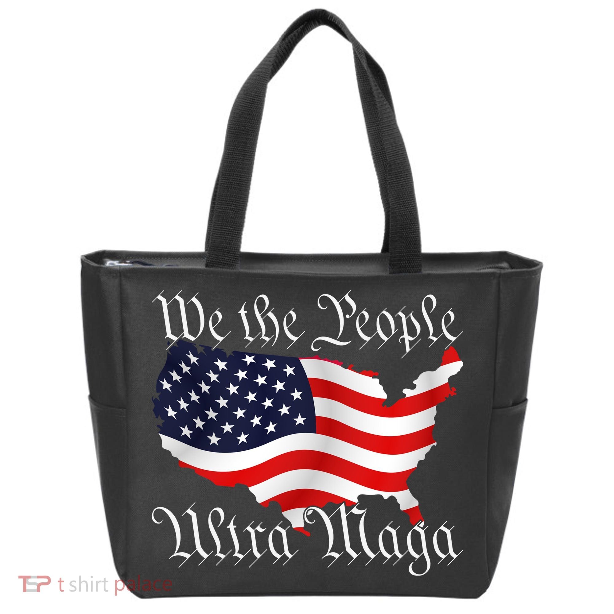 We The People Ultra Maga Pro Trump Conservative GOP US Flag Tote Bag