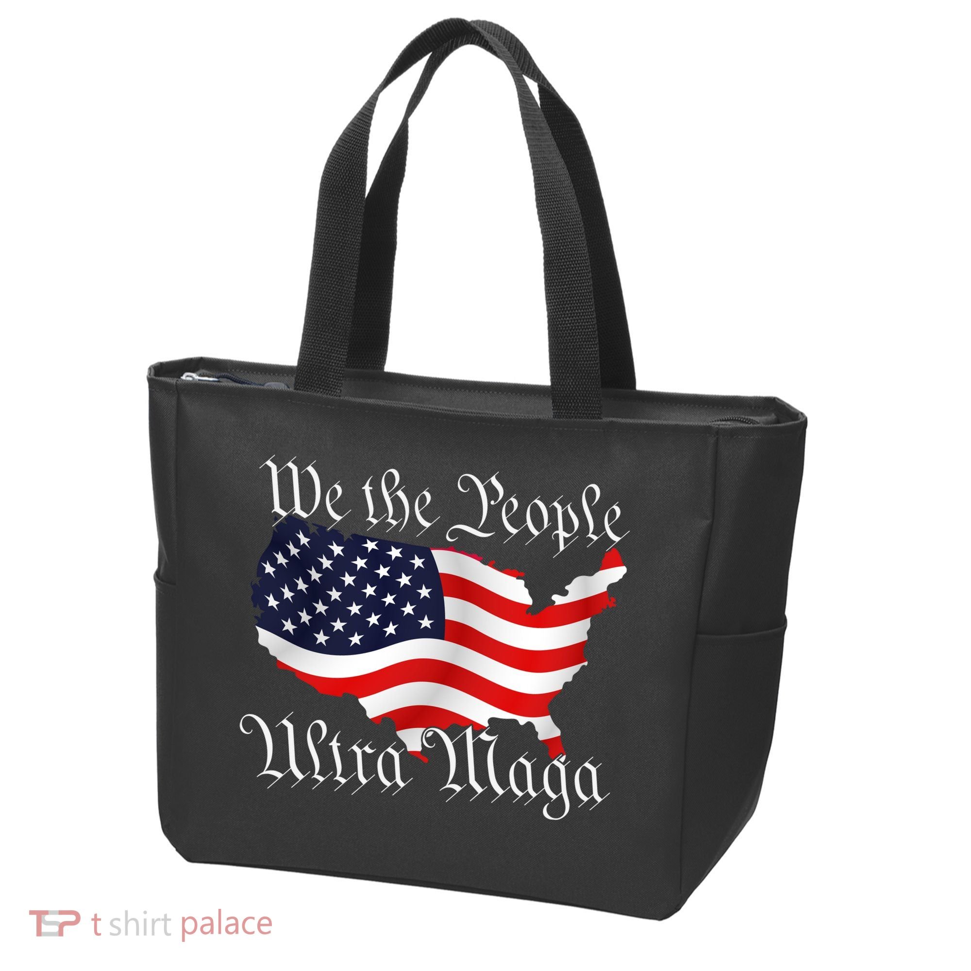 We The People Ultra Maga Pro Trump Conservative GOP US Flag Tote Bag