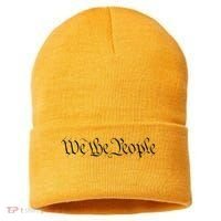 We The People Constitution Bill Of Rights American Sustainable Knit Beanie thumb 0