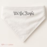 We The People Constitution Bill Of Rights American USA-Made Doggie Bandana thumb 0