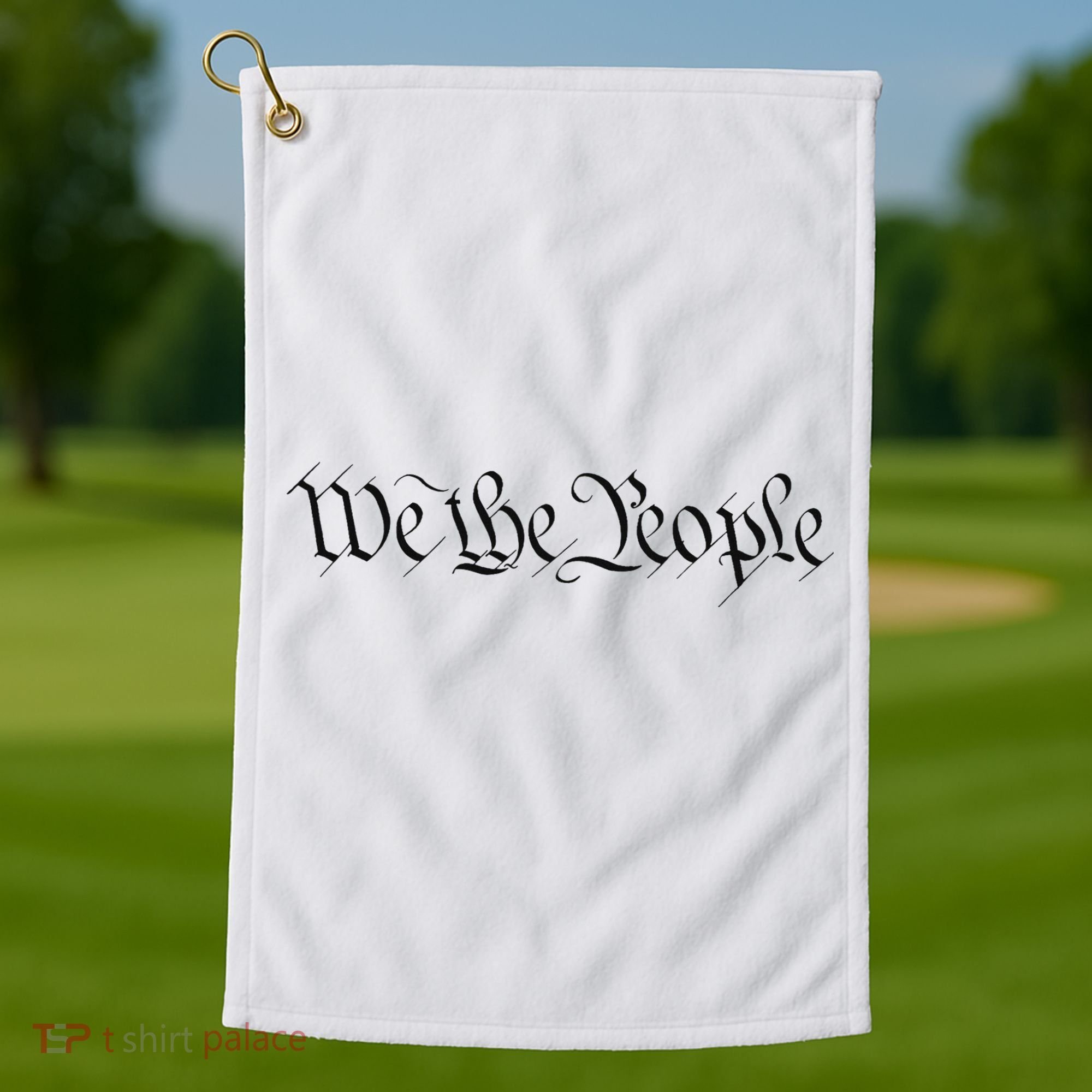 We The People Constitution Bill Of Rights American Golf Towel