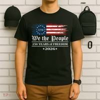 We The People 250 Years Of Freedom America USA Anniversary T-Shirt thumb 6