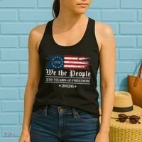 We The People 250 Years Of Freedom America USA Anniversary Women's Tank Top thumb 2