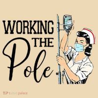 Working The Pole Funny ER Nurse Life Emergency Room Nursing Tote Bag thumb 4