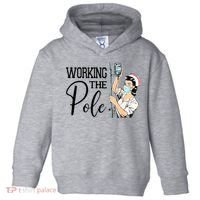 Working The Pole Funny ER Nurse Life Emergency Room Nursing Toddler Hoodie thumb 0