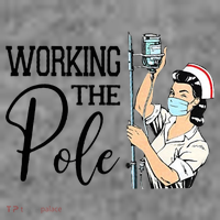 Working The Pole Funny ER Nurse Life Emergency Room Nursing Toddler Hoodie thumb 2