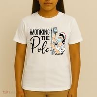 Working The Pole Funny ER Nurse Life Emergency Room Nursing T-Shirt thumb 4