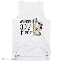 Working The Pole Funny ER Nurse Life Emergency Room Nursing Tank Top thumb 0