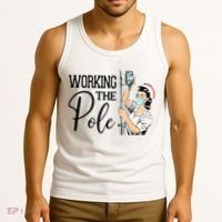 Working The Pole Funny ER Nurse Life Emergency Room Nursing Tank Top thumb 3