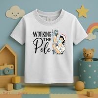 Working The Pole Funny ER Nurse Life Emergency Room Nursing Toddler T-Shirt thumb 3